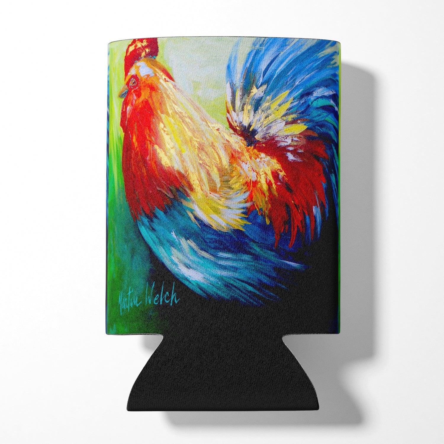 Rooster Chief Big Feathers Can or Bottle Hugger Cooler Sleeve for Standard 12 oz Cans, Insulated Foam Beer & Soda Can Hugger Reusable