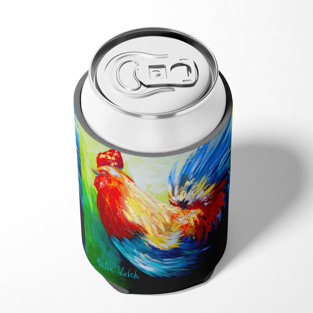Rooster Chief Big Feathers Can or Bottle Hugger Cooler Sleeve for Standard 12 oz Cans, Insulated Foam Beer & Soda Can Hugger Reusable