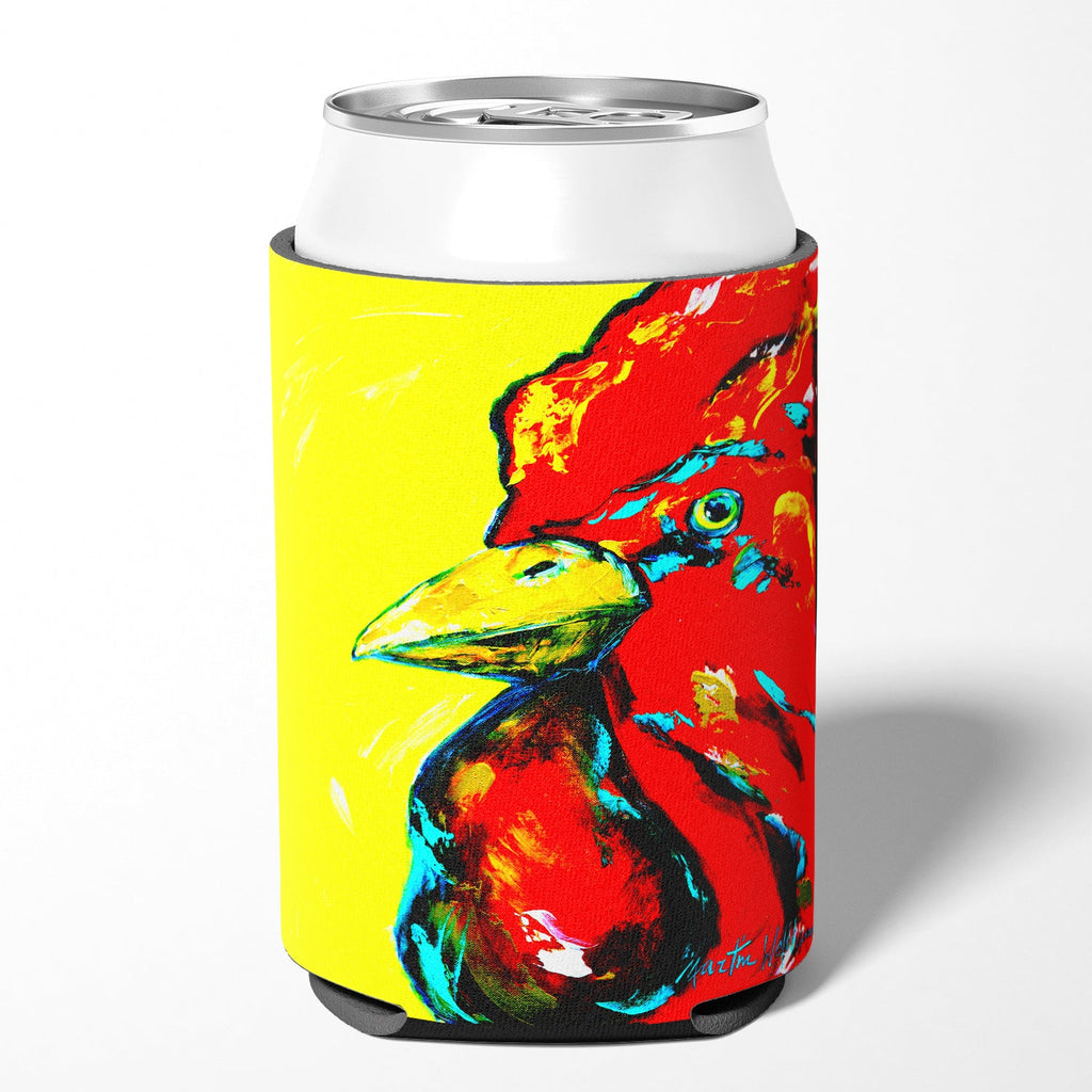 Rooster Big Head Can or Bottle Hugger Cooler Sleeve for Standard 12 oz Cans, Insulated Foam Beer & Soda Can Hugger Reusable