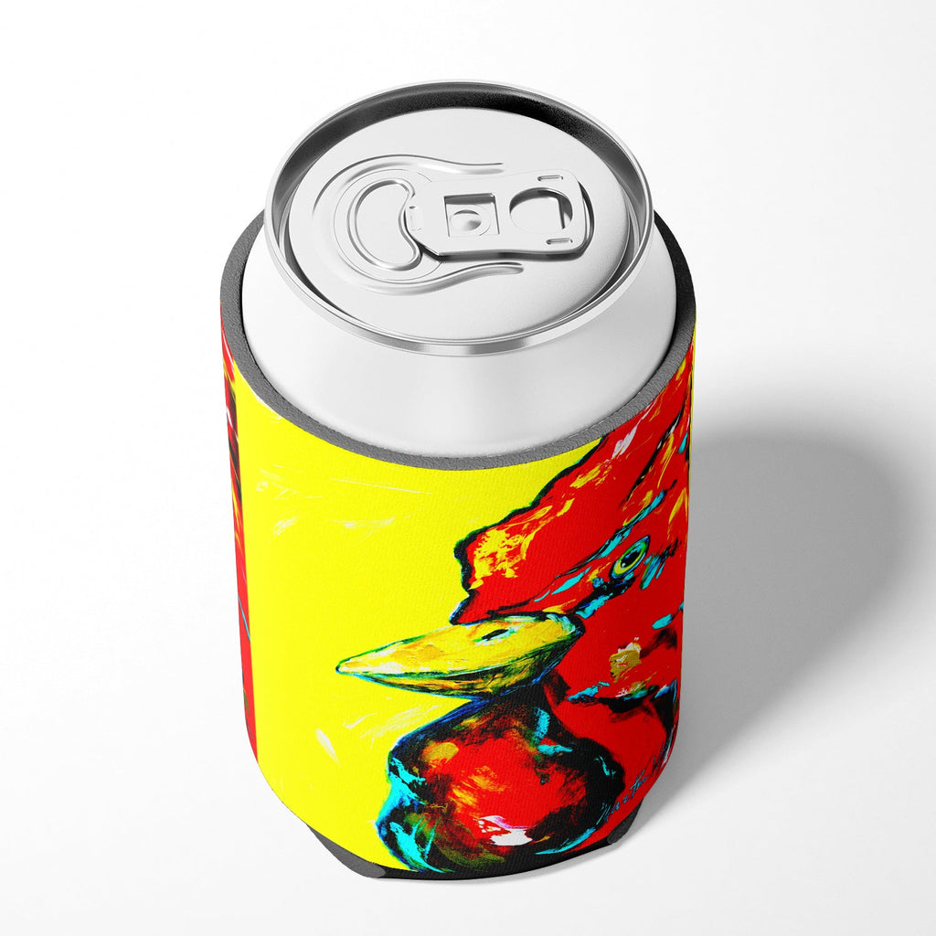 Rooster Big Head Can or Bottle Hugger Cooler Sleeve for Standard 12 oz Cans, Insulated Foam Beer & Soda Can Hugger Reusable