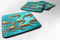 Crab Lotta Crabs Foam Coasters Set of 4 Cup Coasters for Indoor Outdoor, Tabletop Protection, Anti Slip, Mouse pad Material
