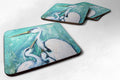 Mother's Love Egret Foam Coasters Set of 4 Cup Coasters for Indoor Outdoor, Tabletop Protection, Anti Slip, Mouse pad Material