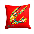 Crawfish Move Over Decorative Throw Pillow 14x14 Indoor Outdoor Accent Cushion, Fabric Cover with Insert for Sofa, Bed, Porch & Living Room