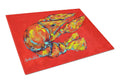 Reach for the Claws Cutting Board Tempered Glass Kitchen Cutting Surface, Heat Resistant Chopping, Non-Slip Feet, Food Prep & Serving