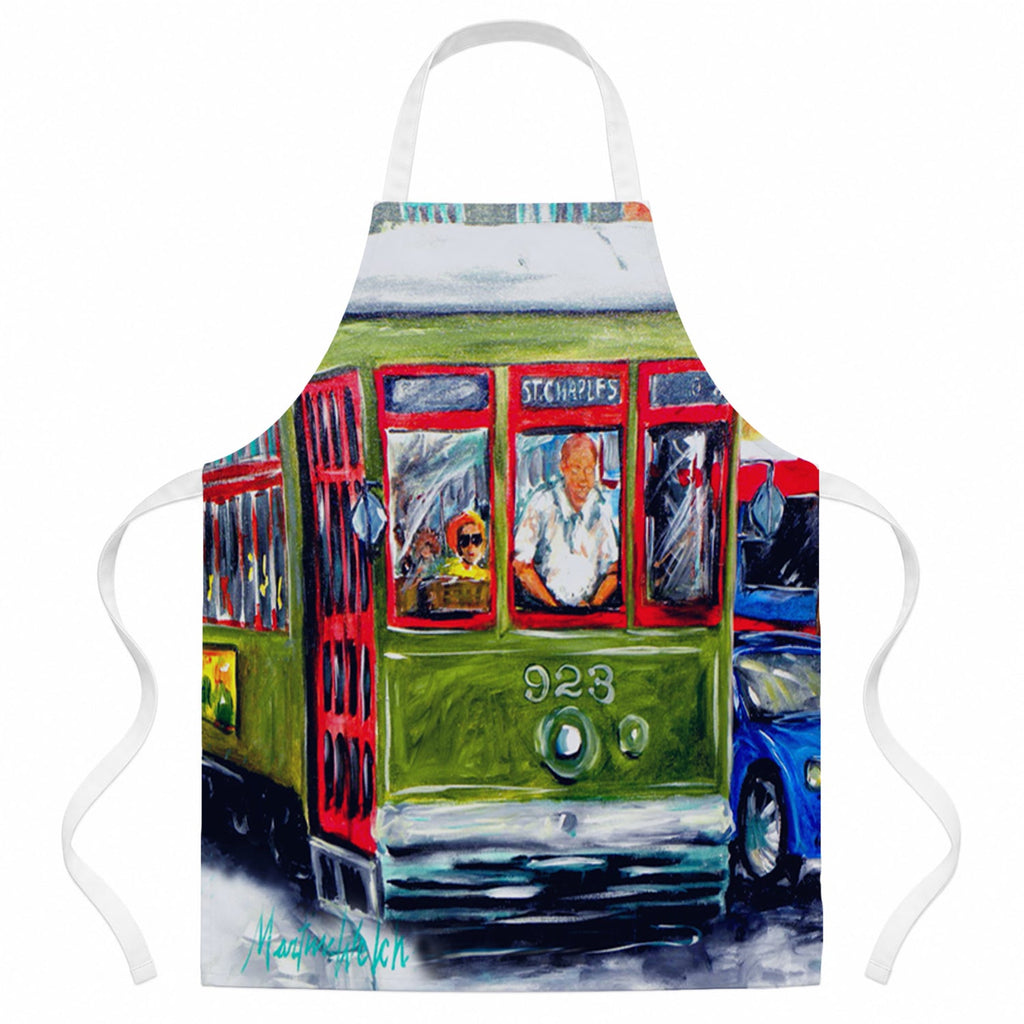 Street Car Apron Cooking Kitchen Server Baking Crafts Gardening for Adult Women Men, Unisex, Large, Multicolor