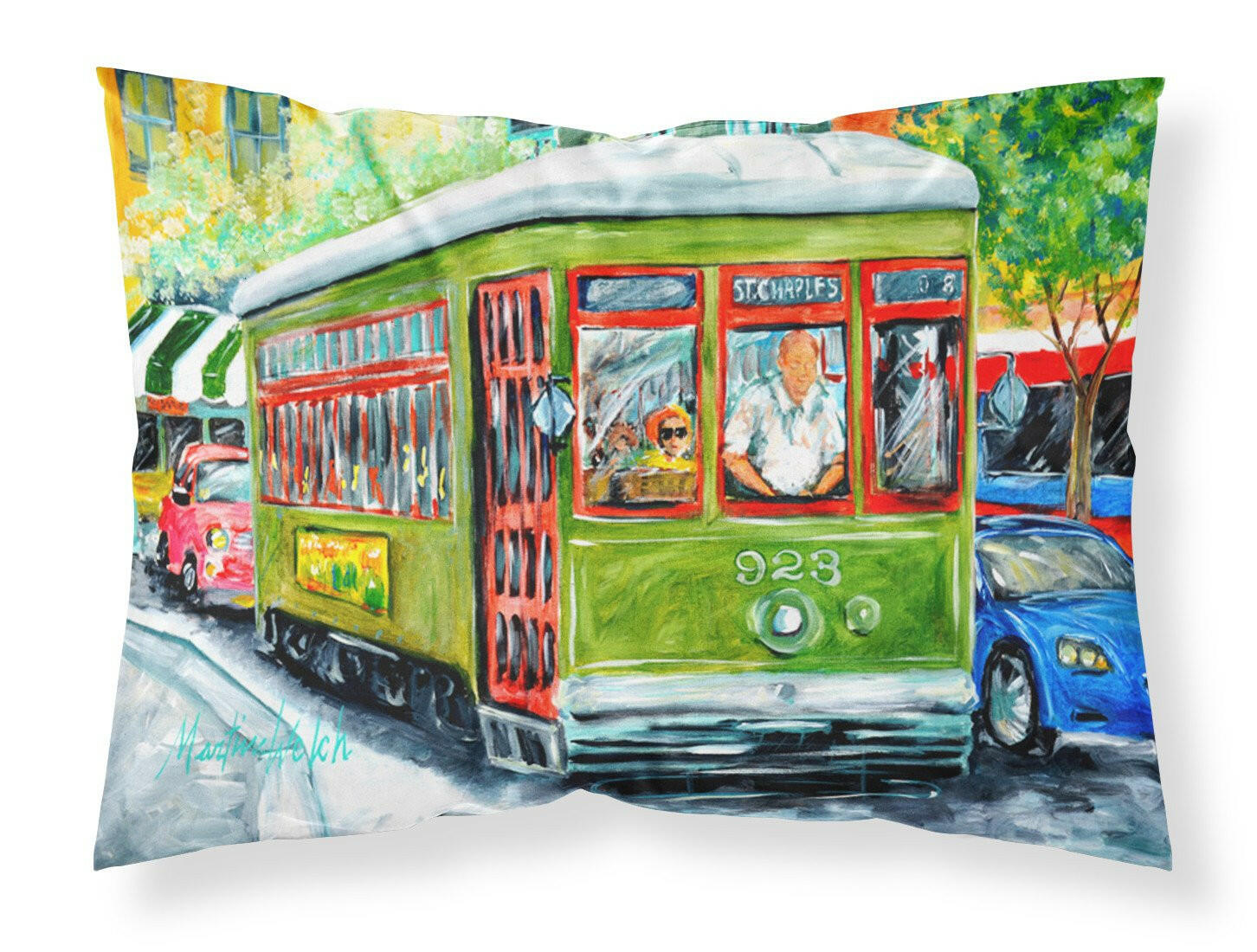 Street Car Standard Pillowcase Lightweight Super Soft Easy Care Decorative Artwork Pillowcase, Standard
