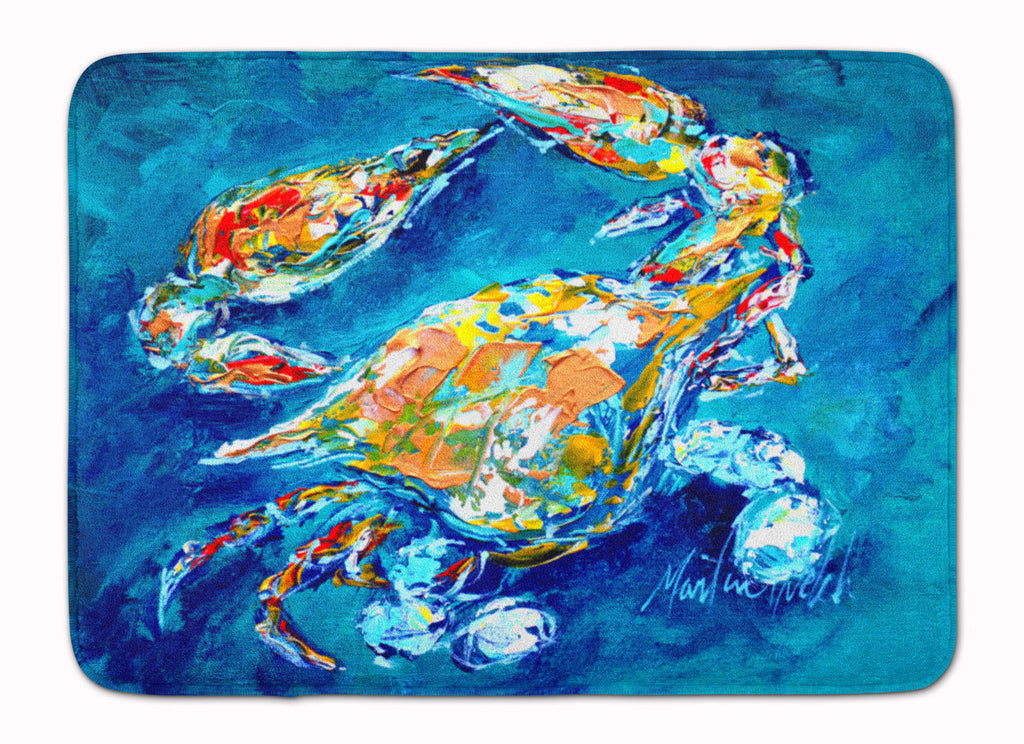 By Chance Crab Memory Foam Kitchen Mat Machine Washable Anti-Fatigue Cushion Comfort Bath or Kitchen Rug