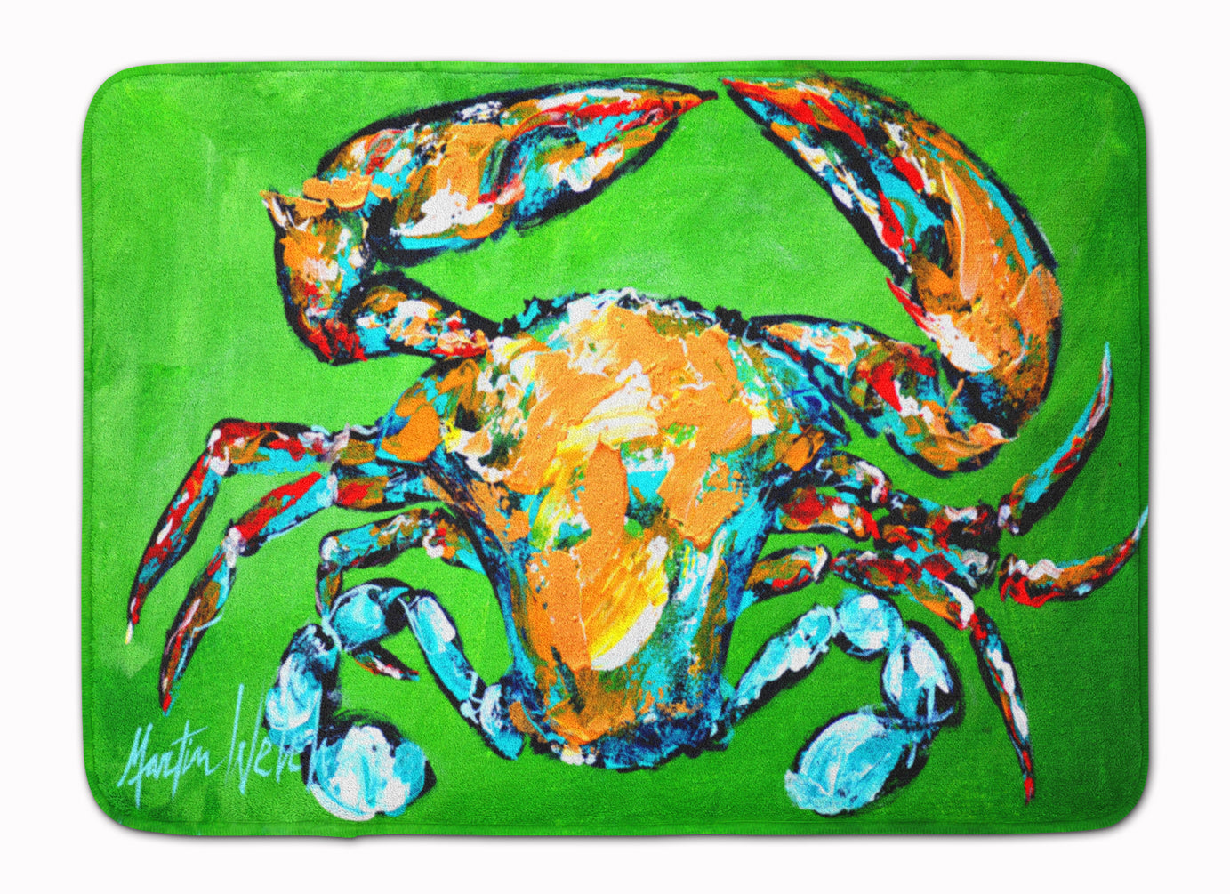 Wide Load Crab Memory Foam Kitchen Mat Machine Washable Anti-Fatigue Cushion Comfort Bath or Kitchen Rug
