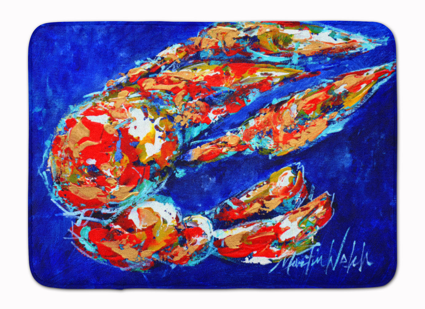 Craw Momma Crawfish Memory Foam Kitchen Mat Machine Washable Anti-Fatigue Cushion Comfort Bath or Kitchen Rug