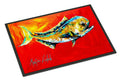 Danny Dolphin Fish Doormat Indoor Outdoor 24H X 36W Front Door Mat Rugs for Entryway, Non Slip Washable Low Pile,
