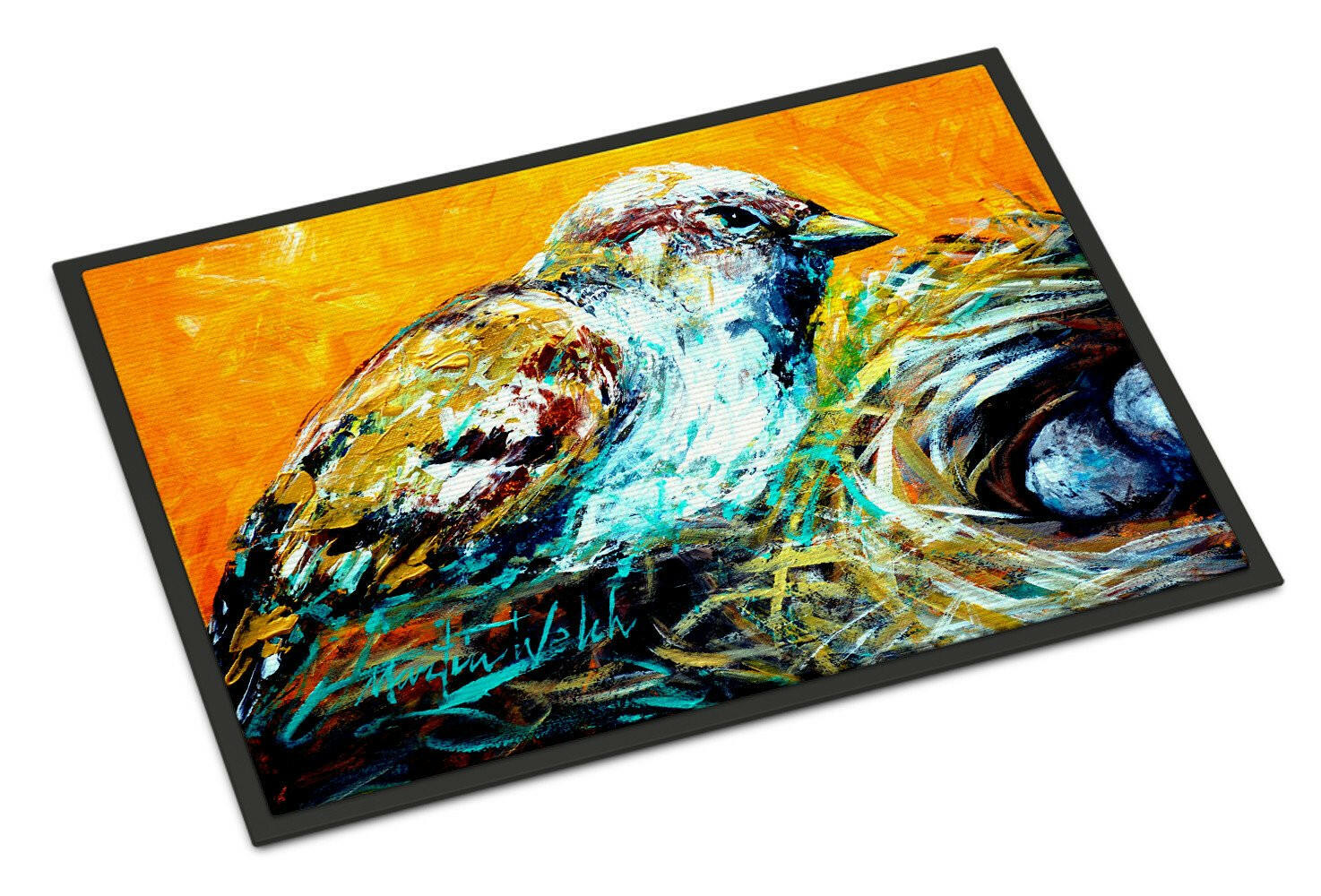 Look at the Birdie Doormat Indoor Outdoor 24H X 36W Front Door Mat Rugs for Entryway, Non Slip Washable Low Pile,