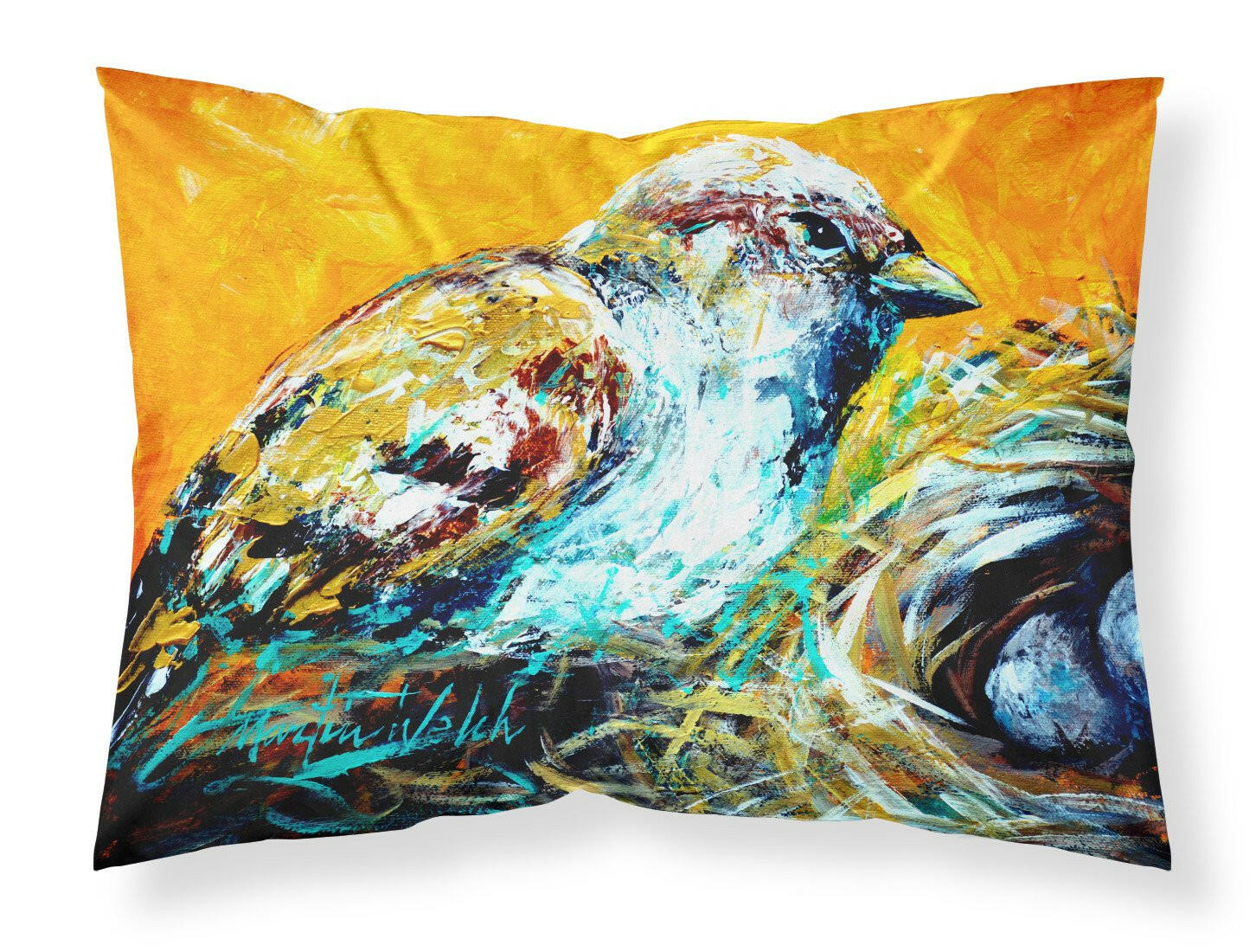 Look at the Birdie Standard Pillowcase Lightweight Super Soft Easy Care Decorative Artwork Pillowcase, Standard