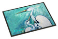 Mother's Love White Crane Doormat Indoor Outdoor 18H X 27W Front Door Mat Rugs for Entryway, Non Slip Washable