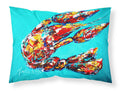 Lucy the Crawfish in blue Standard Pillowcase Lightweight Super Soft Easy Care Decorative Artwork Pillowcase, Standard