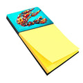 Lucy the Crawfish in blue Watercolor Sticky Note Holder Refillable Dispenser Desk Accessory 3x3 Pad Gift