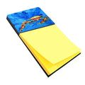 Big Spash Crab in blue Watercolor Sticky Note Holder Refillable Dispenser Desk Accessory 3x3 Pad Gift