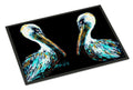 Dressed in Black Pelican Doormat Indoor Outdoor 24H X 36W Front Door Mat Rugs for Entryway, Non Slip Washable Low Pile,