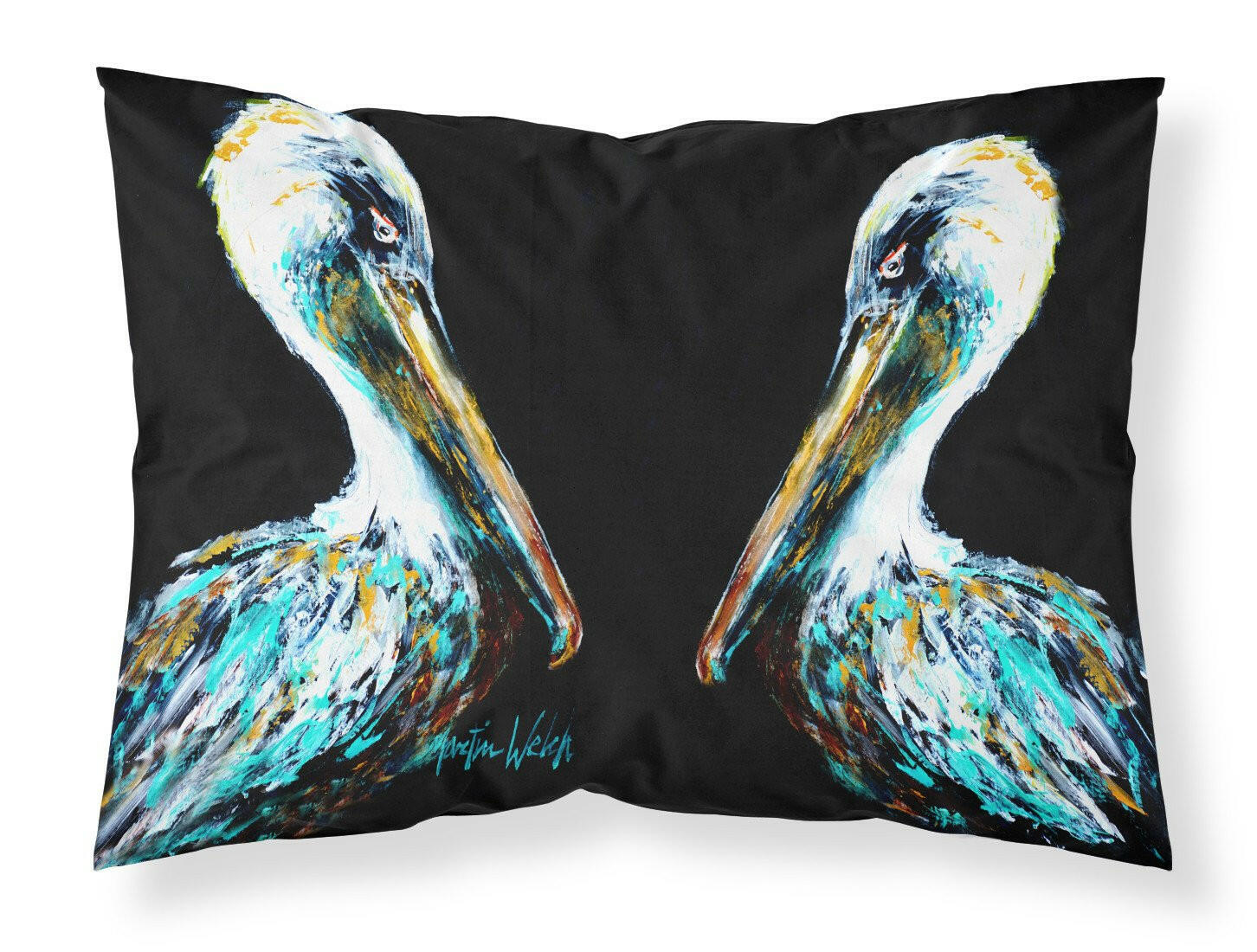 Dressed in Black Pelican Standard Pillowcase Lightweight Super Soft Easy Care Decorative Artwork Pillowcase, Standard