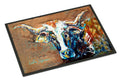 On the Loose Brown Cow Doormat Indoor Outdoor 24H X 36W Front Door Mat Rugs for Entryway, Non Slip Washable Low Pile,