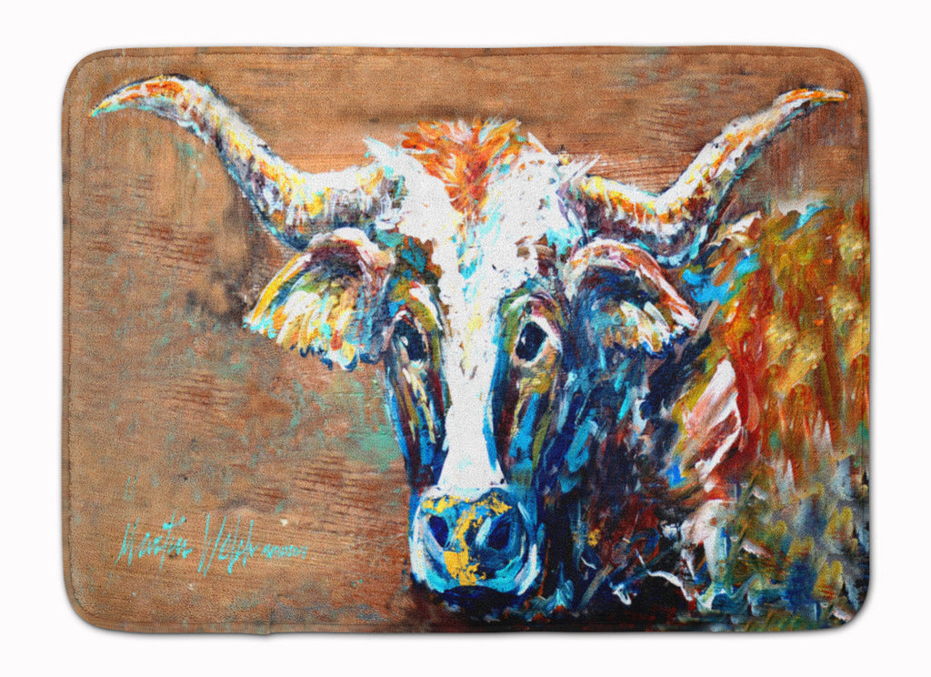 On the Loose Brown Cow Memory Foam Kitchen Mat Machine Washable Anti-Fatigue Cushion Comfort Bath or Kitchen Rug