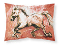 Shadow the Horse in Red Standard Pillowcase Lightweight Super Soft Easy Care Decorative Artwork Pillowcase, Standard