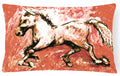Shadow the Horse in Red Decorative Throw Pillow 12x16 Indoor Outdoor Accent Cushion, Fabric Cover with Insert for Sofa, Bed, Porch & Living Room