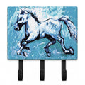 Shadow the Horse in blue Leash or Key Holder Wall Hooks, Coat Rack Wall Mount, for Hanging Keys, Towels, Aprons, Leashes