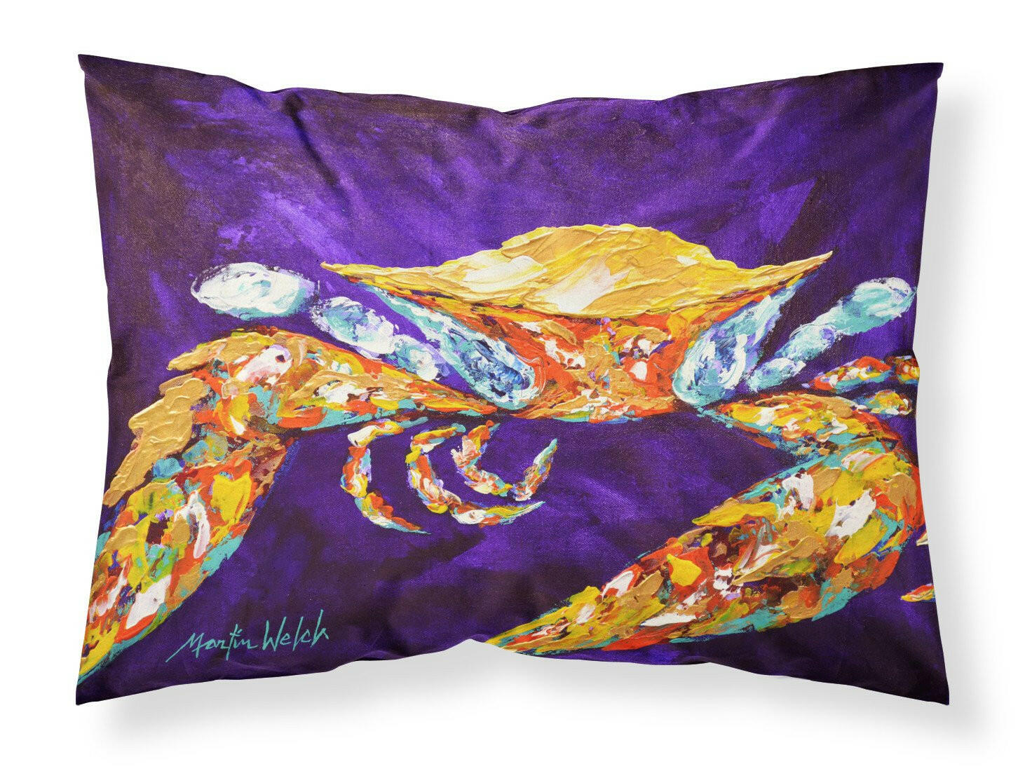 The Right Stuff Crab in Purple Standard Pillowcase Lightweight Super Soft Easy Care Decorative Artwork Pillowcase, Standard