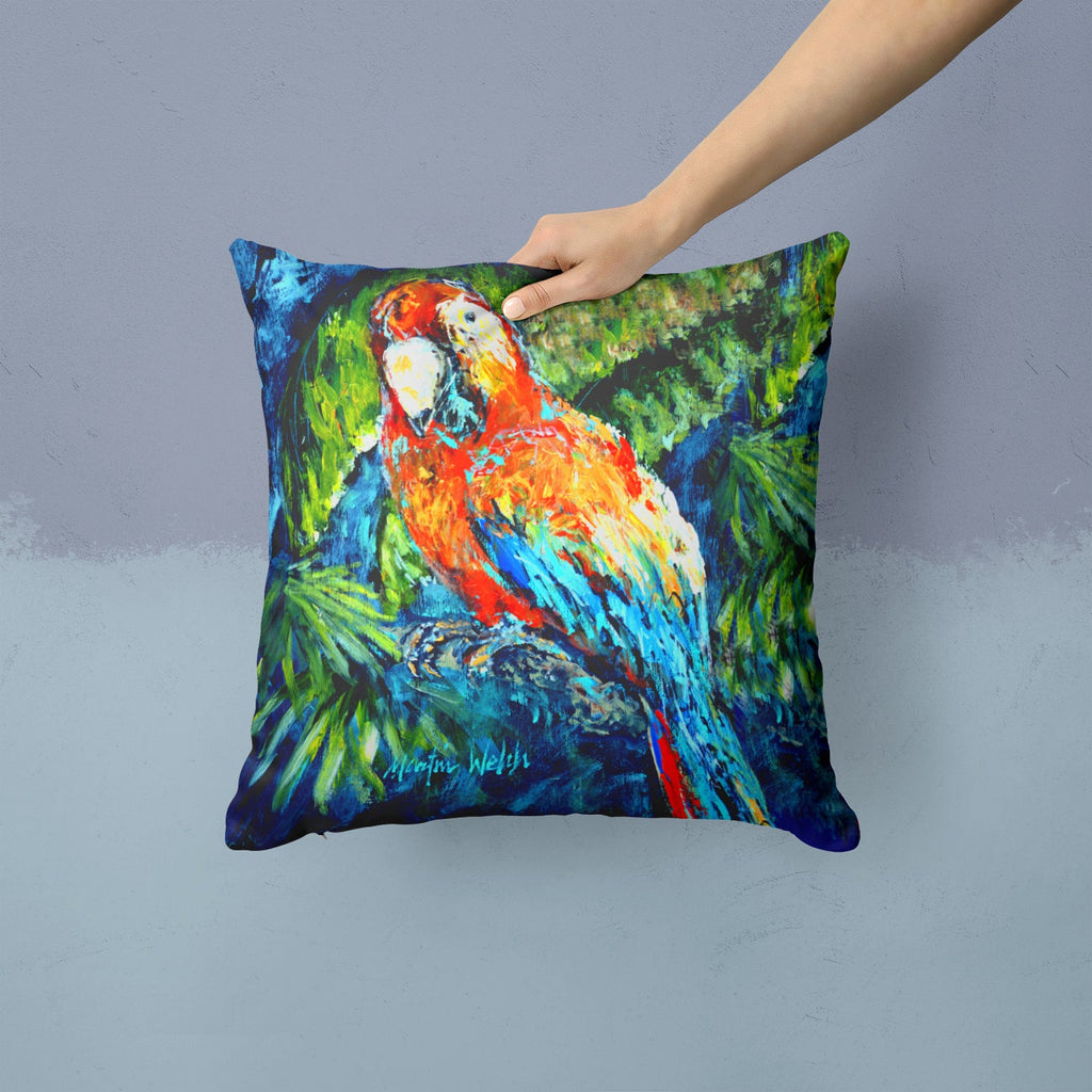 Fiddler Crab Decorative Throw Pillow 14x14 Indoor Outdoor Accent Cushion, Fabric Cover with Insert for Sofa, Bed, Porch & Living Room