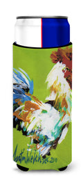 Boss Rooster Slim Can Hugger , Insulated Foam Hugger for 12 oz Slim Cans, Beer Bottles & Water Bottles, Printed in USA