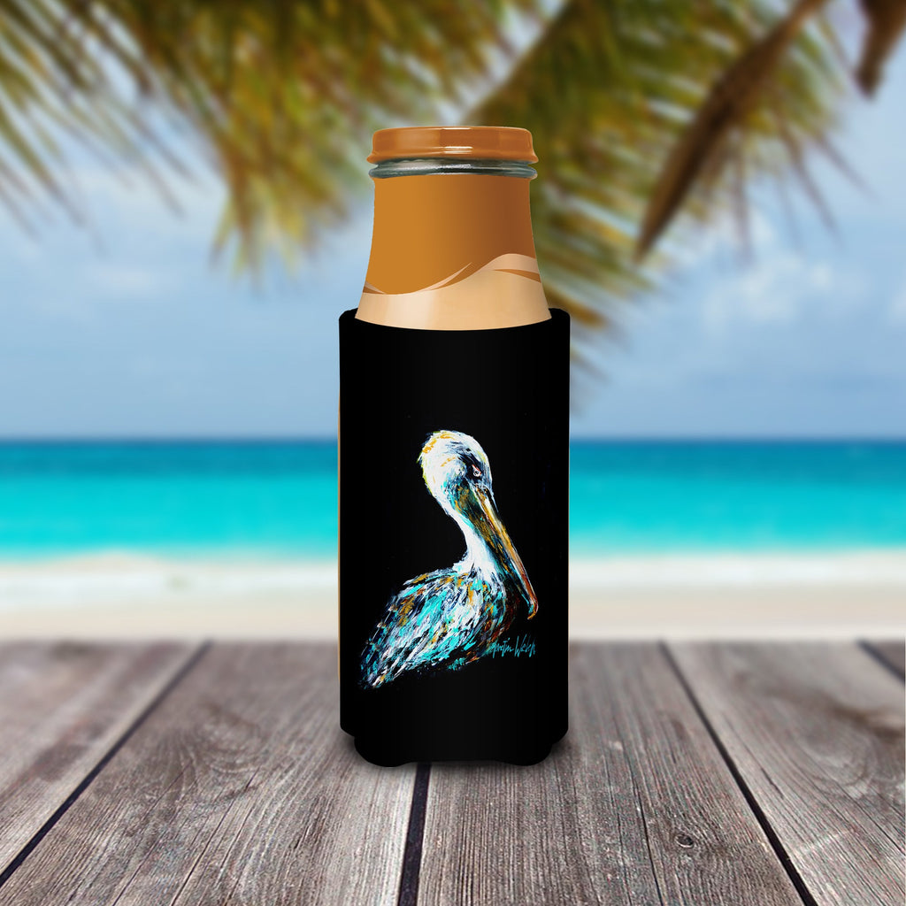 Dressed in Black Pelican Slim Can Hugger , Insulated Foam Hugger for 12 oz Slim Cans, Beer Bottles & Water Bottles, Printed in USA