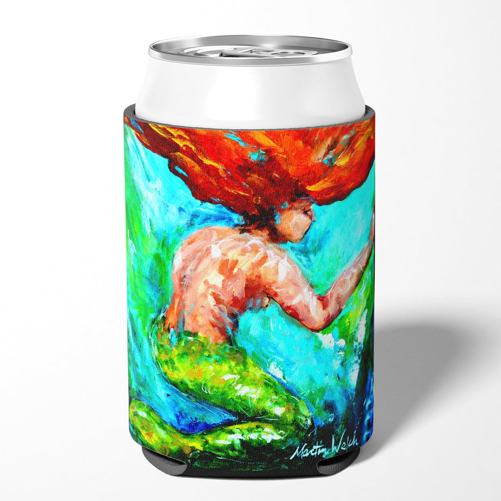 Mermaids Heaven Can or Bottle Hugger Cooler Sleeve for Standard 12 oz Cans, Insulated Foam Beer & Soda Can Hugger Reusable
