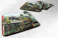 St Louis Cathedral Foam Coasters Set of 4 Cup Coasters for Indoor Outdoor, Tabletop Protection, Anti Slip, Mouse pad Material