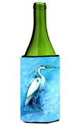 Standing Gaurd Egret Wine Bottle Hugger Gift Sleeve for Standard 750 ml Bottles, Insulated Reusable Also Fits Mini Shot & Pint Bottles