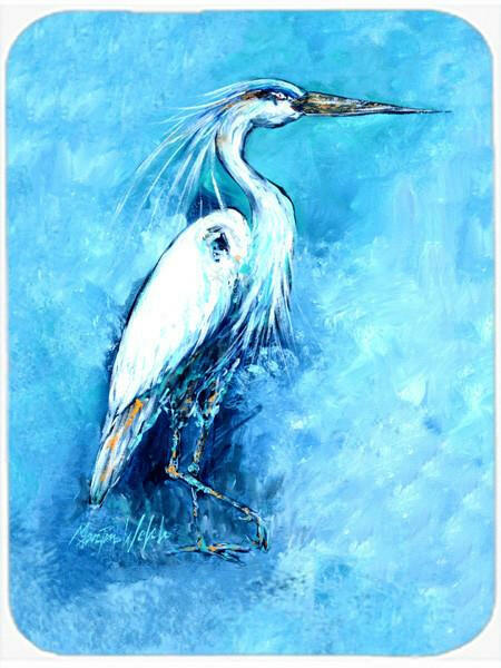 Standing Gaurd Egret Mouse Pad, Heat Resistant Trivet Hot Pad , Non Slip Rubber Desk Mat, Kitchen Counter Protector, Home Office Decor Gift