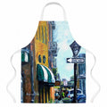 Street Scene Apron Cooking Kitchen Server Baking Crafts Gardening for Adult Women Men, Unisex, Large, Multicolor