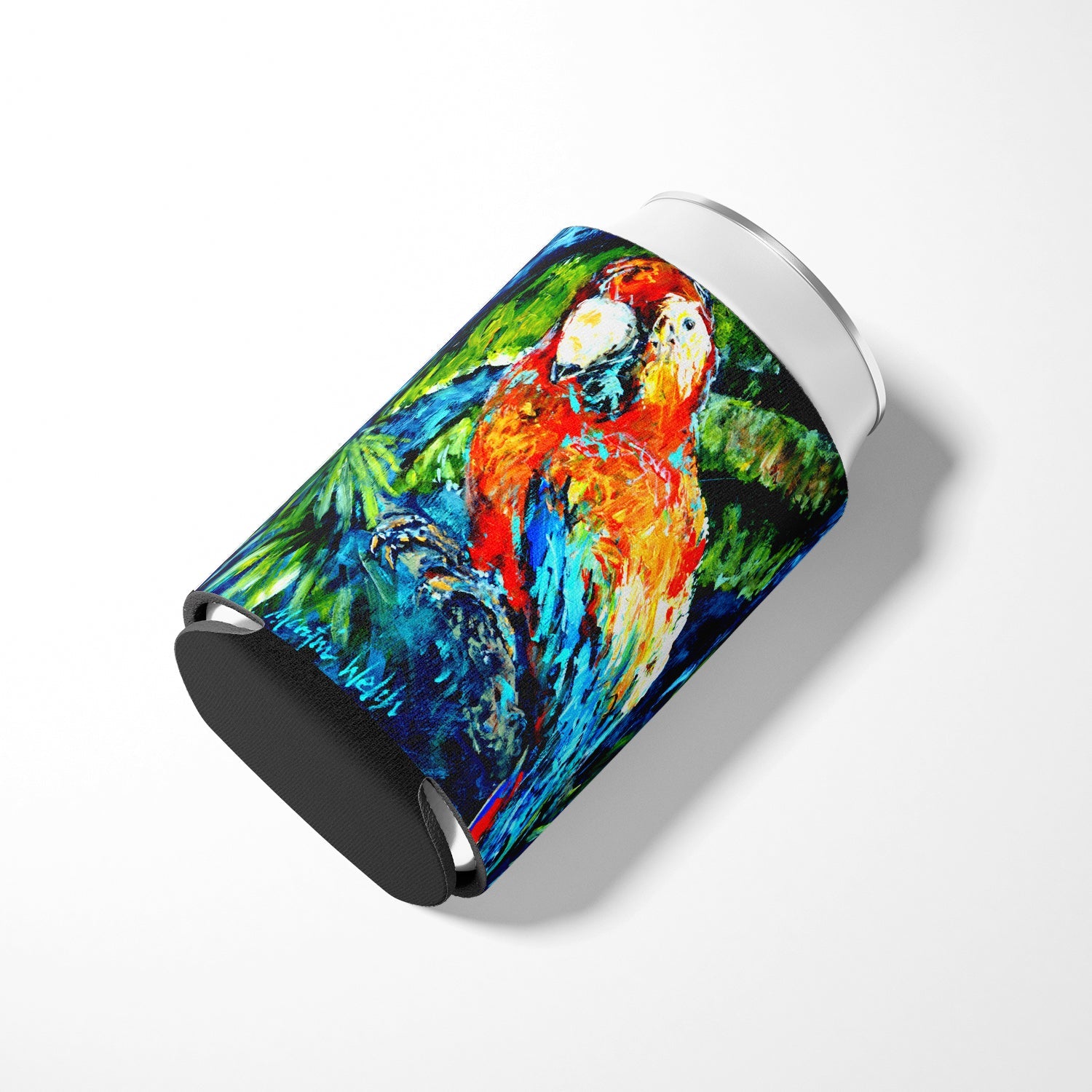 Yo Yo Mama Parrot Can or Bottle Hugger Cooler Sleeve for Standard 12 oz Cans, Insulated Foam Beer & Soda Can Hugger Reusable