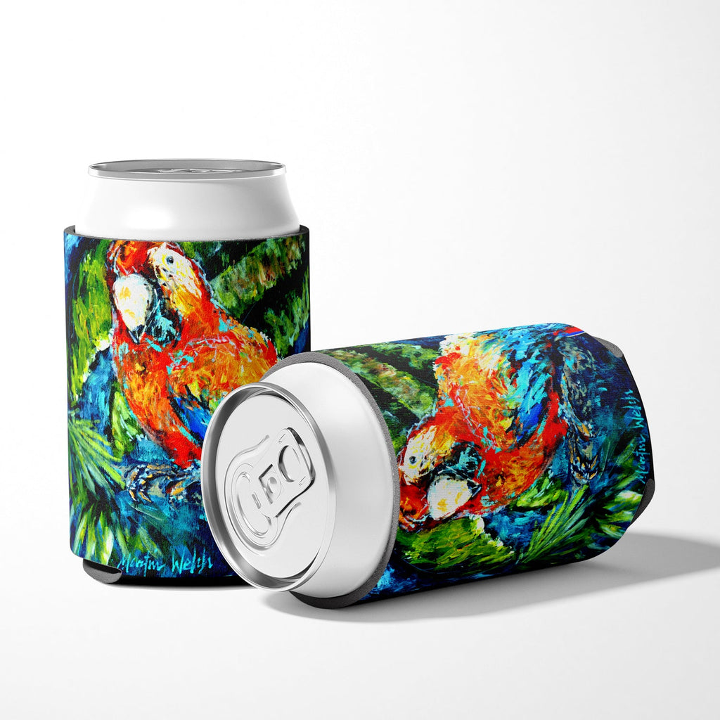 Yo Yo Mama Parrot Can or Bottle Hugger Cooler Sleeve for Standard 12 oz Cans, Insulated Foam Beer & Soda Can Hugger Reusable