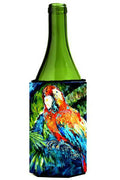 Yo Yo Mama Parrot Wine Bottle Hugger Gift Sleeve for Standard 750 ml Bottles, Insulated Reusable Also Fits Mini Shot & Pint Bottles