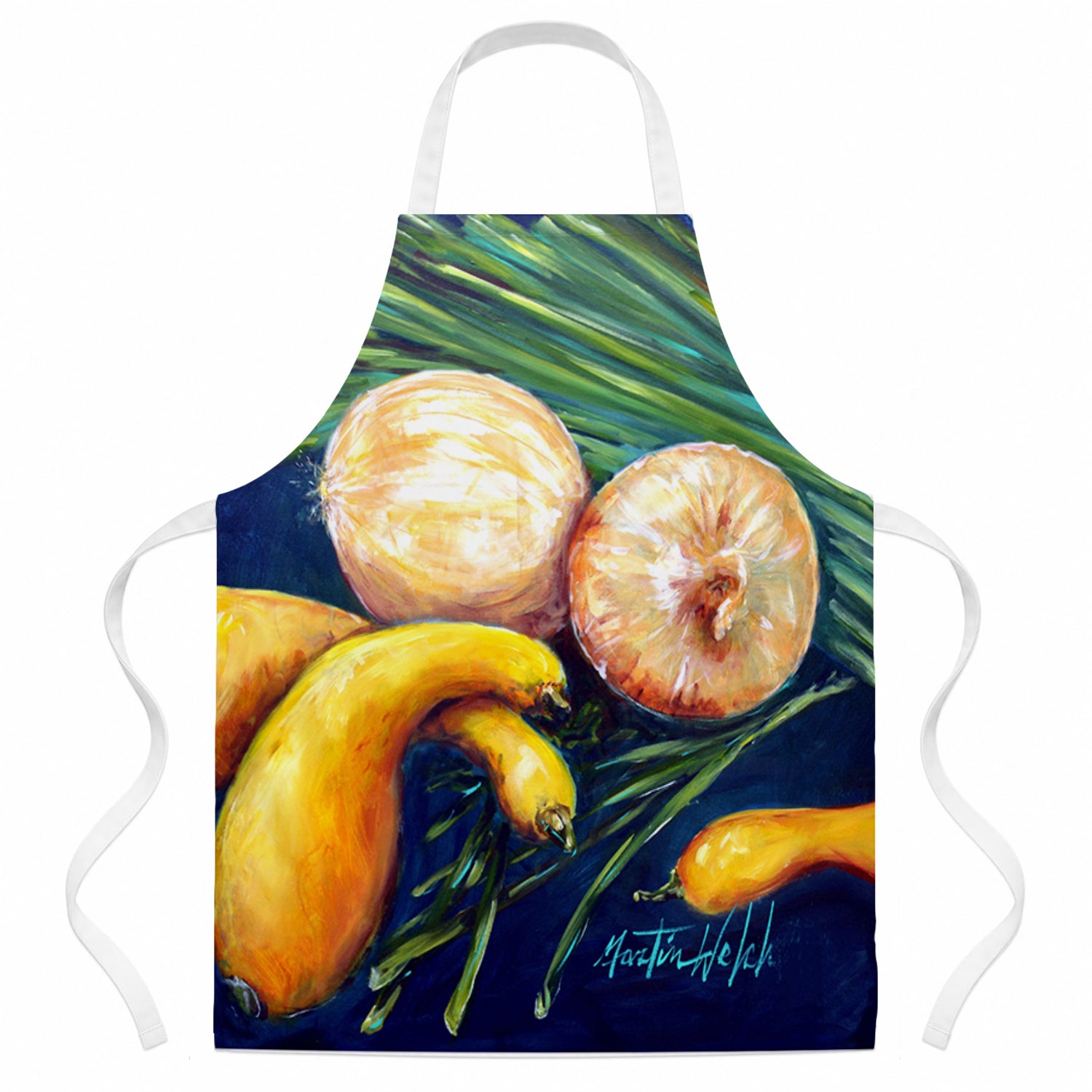 Crooked Neck Squash Apron Cooking Kitchen Server Baking Crafts Gardening for Adult Women Men, Unisex, Large, Multicolor