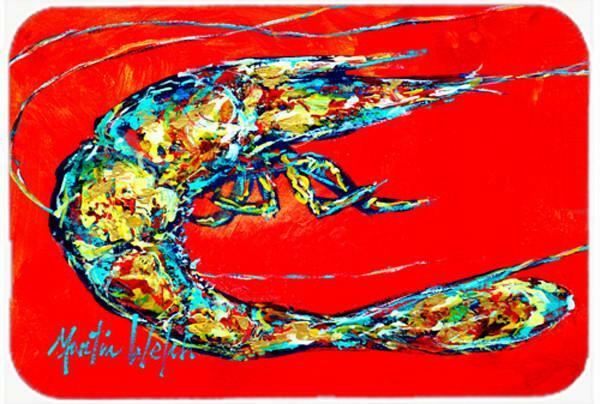 Shrimp Boil Cutting Board Tempered Glass Kitchen Cutting Surface, Heat Resistant Chopping, Non-Slip Feet, Food Prep & Serving
