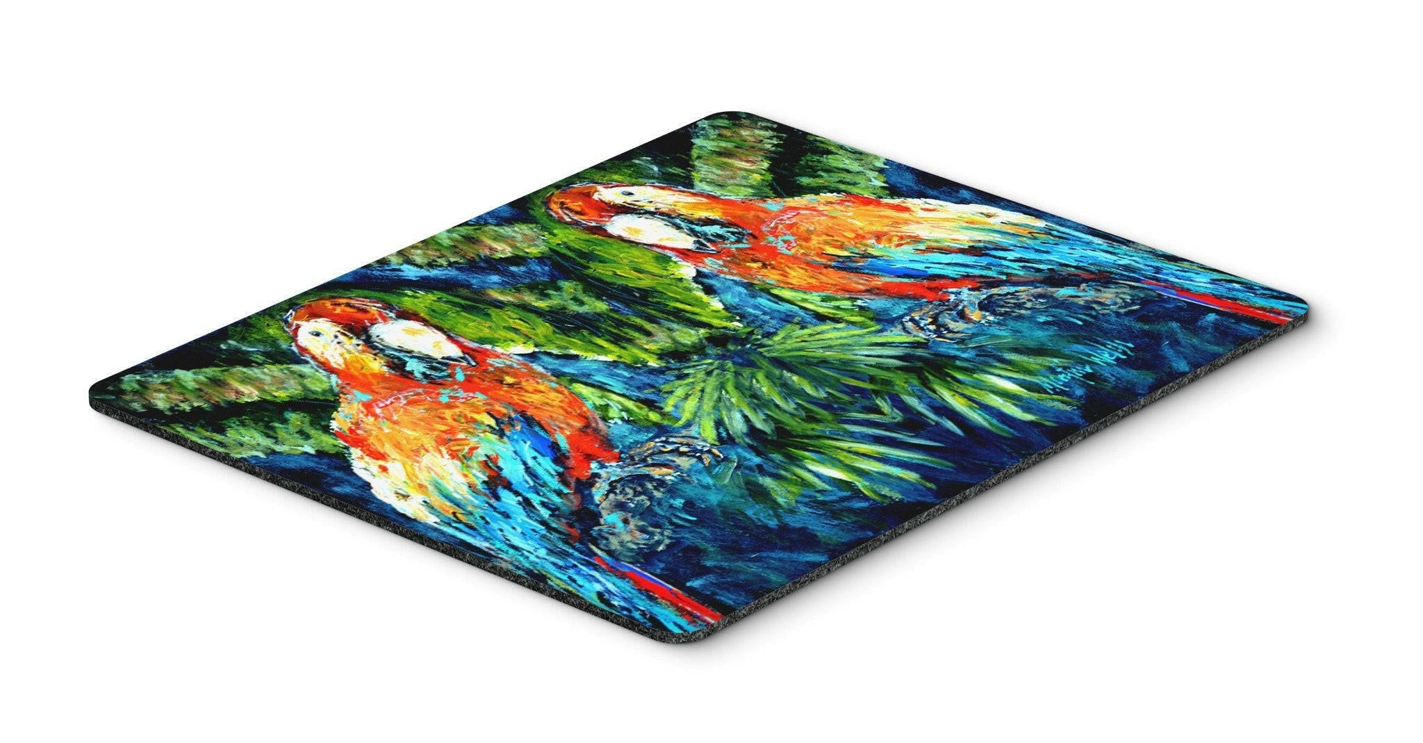 Parrots Yo Yo Mama Mouse Pad, Heat Resistant Trivet Hot Pad , Non Slip Rubber Desk Mat, Kitchen Counter Protector, Home Office Decor Gift