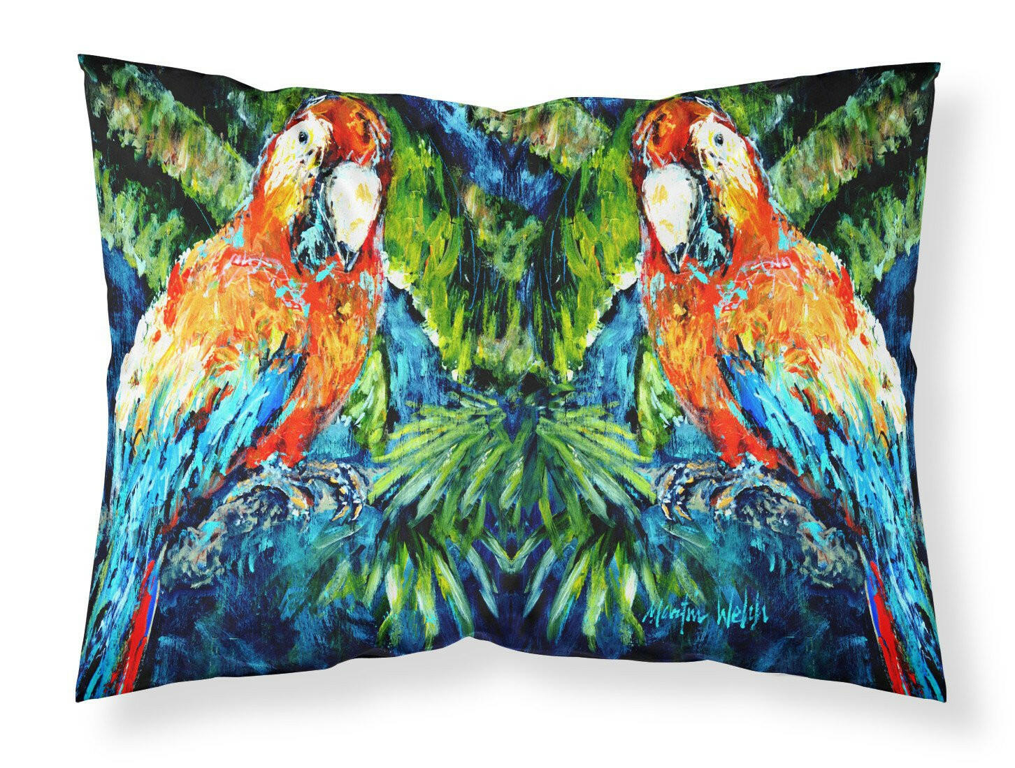 Parrots Yo Yo Mama Standard Pillowcase Lightweight Super Soft Easy Care Decorative Artwork Pillowcase, Standard