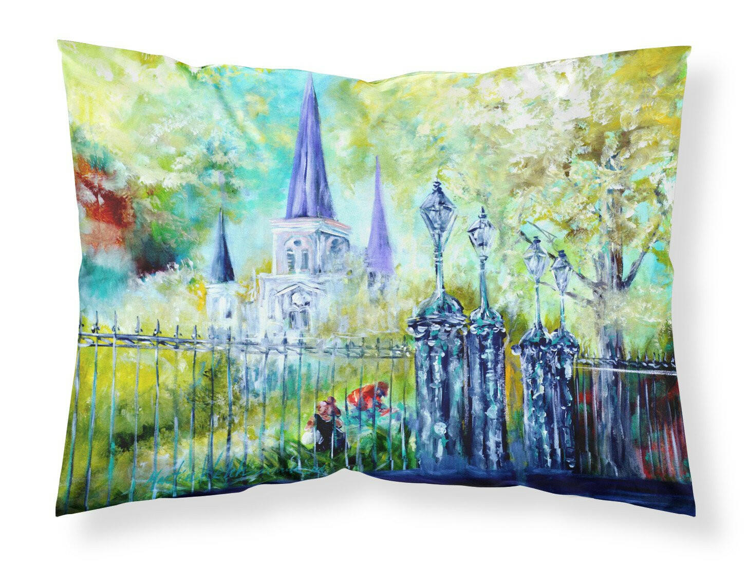 St Louis Cathedrial Across the Square Standard Pillowcase Lightweight Super Soft Easy Care Decorative Artwork Pillowcase, Standard