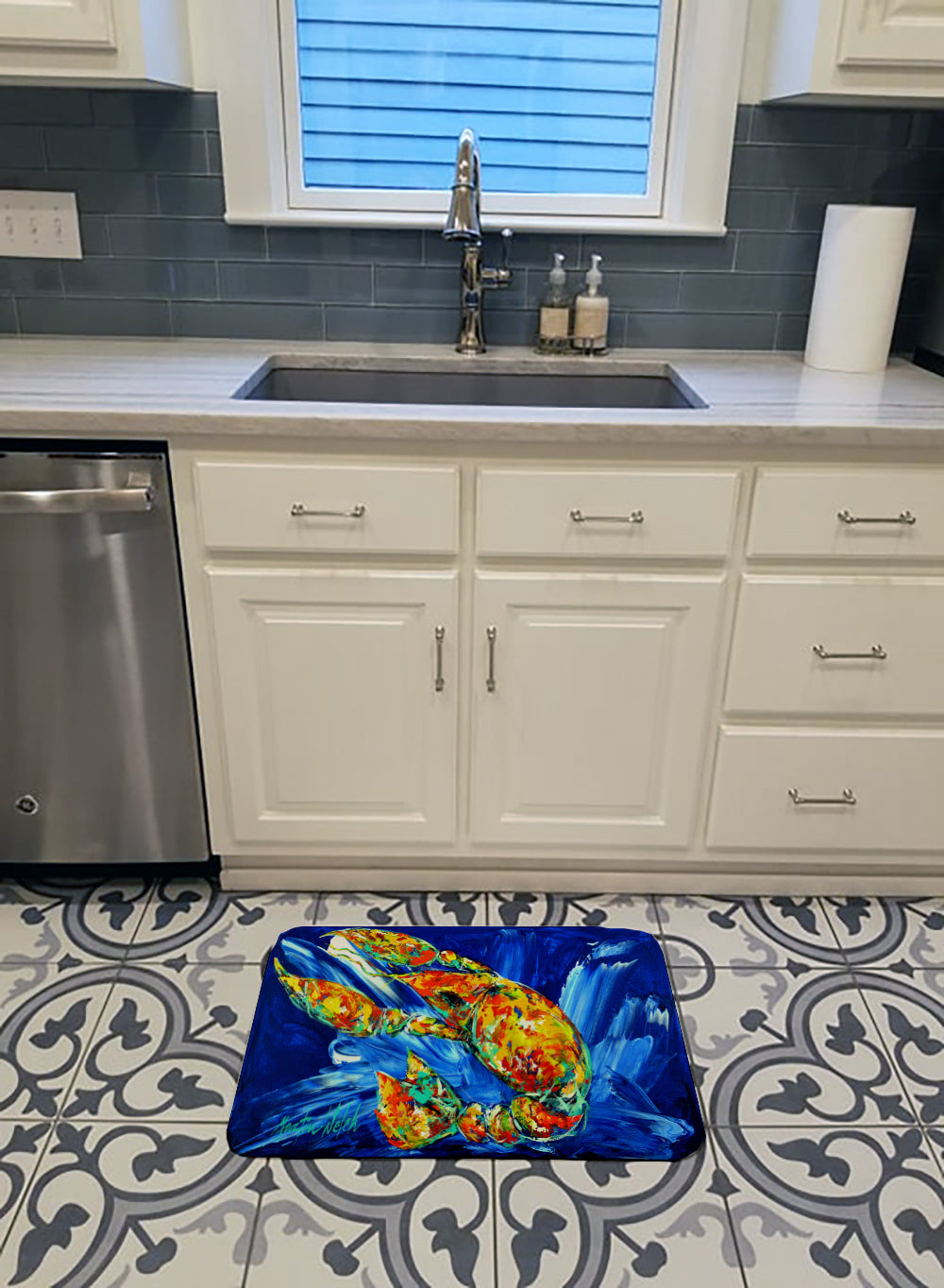 Not your Plano Crawfish Memory Foam Kitchen Mat Machine Washable Anti-Fatigue Cushion Comfort Bath or Kitchen Rug