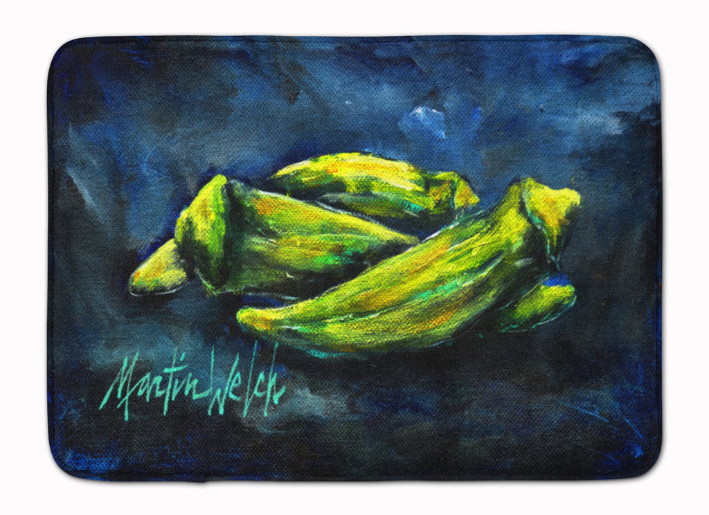 Okra Bleu Memory Foam Kitchen Mat Machine Washable Anti-Fatigue Cushion Comfort Bath or Kitchen Rug