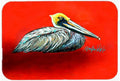 Sitting Brown Pelican Cutting Board Tempered Glass Kitchen Cutting Surface, Heat Resistant Chopping, Non-Slip Feet, Food Prep & Serving