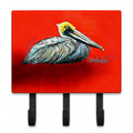 Sitting Brown Pelican Leash or Key Holder Wall Hooks, Coat Rack Wall Mount, for Hanging Keys, Towels, Aprons, Leashes