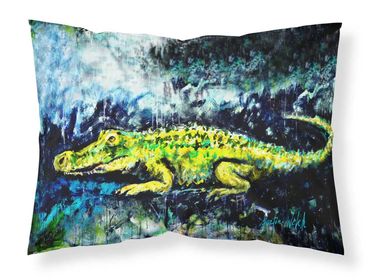 Sneaky Alligator Standard Pillowcase Lightweight Super Soft Easy Care Decorative Artwork Pillowcase, Standard