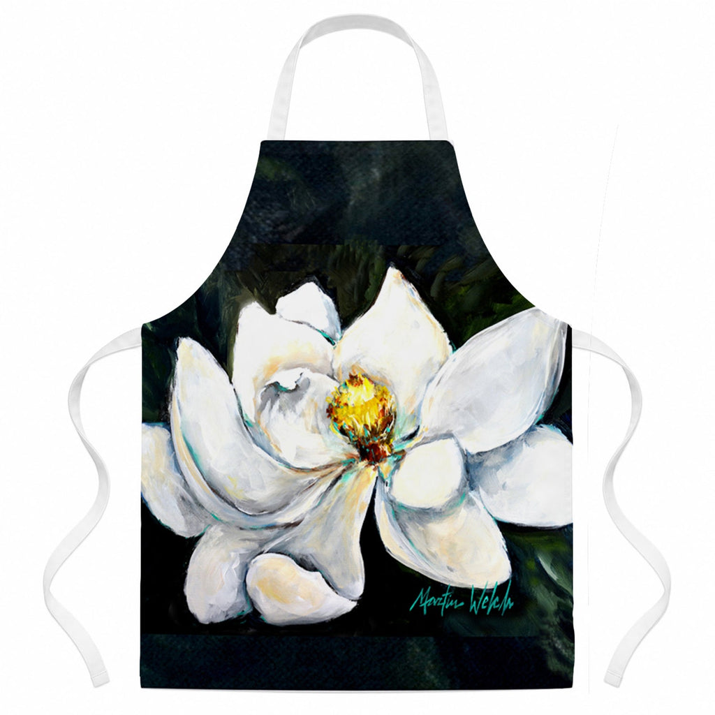 Sweet Magnolia Apron Cooking Kitchen Server Baking Crafts Gardening for Adult Women Men, Unisex, Large, Multicolor